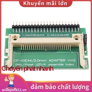 2X Compact Flash Cf Card to Ide 44Pin 2mm Male 2.5 Inch Hdd Bootable Adapter Converter. wiubjiofd12v