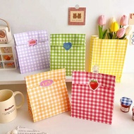 (10pcs)Korean Paper Bag Snack Bag Paper Bag Gift Bag Pastry Wrapping Mini Wrapping Paper Aesthetic Packaging