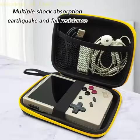 for BATLEXP G350 Handheld Game Console Scratchproof Carrying Case Shockproof Storage Bag Case with M
