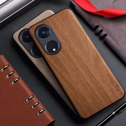 Case for OPPO Reno 8 8T 11 10 7 6 Pro Plus Lite Ace 4G 5G funda bamboo wood pattern Leather cover fo
