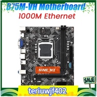【●TI●】B75M-VH Motherboard LGA1155 2XDDR3 Slot Support Up to 16G Gigabit Ethernet M.2 NVME VGA HD Motherboard Durable Easy to Use