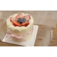 4/5/6/8inch Transparent PVC Cup Cake/ Cake Box Free White Cake Board | Gift Box | kotak kek | Swiss Roll Box透明蛋糕盒