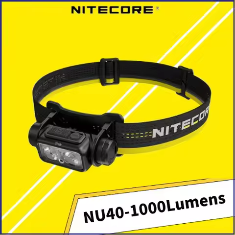 NU40 1000Lumens USB-C Rechargeable NITECORE 5 Lighting Modes Built-in 2600mAh 18650 battery Headlamp