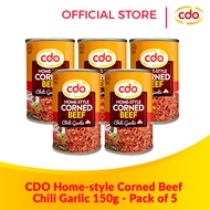 CDO Home-Style Corned Beef Chili Garlic 150g - Pack of 5