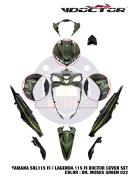 LAGENDA SRL115 FI SRL 115 FI SPECIAL CUSTOM COLOR BODY COVER SET MOSES GREEN MUSA HIJAU STICKER TANA