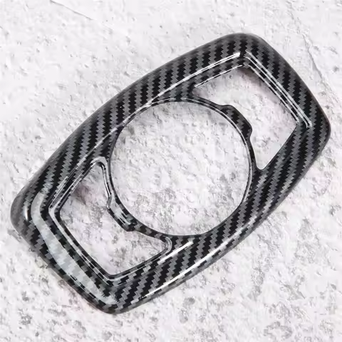 Carbon Fiber Headlight Lamp Switch Cover Trim Control Button Frame for Ford Ranger / Everest 2015-20