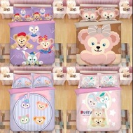 linabell 床單套裝 四件套 床上用品 枕套 床笠 枕頭 勞蘇 my melody little twin stars duffy stella lou 公仔 tony gelatoni she