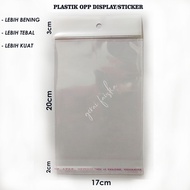 OPP DISPLAY PLASTIC 17x20~18x20