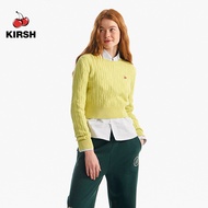 [KIRSH] SMALL CHERRY CABLE CROP KNIT | 23SS | Women knit top | Crop Knit |  Ladies knit top | Knit tops plus size | Knitted top | Korean style