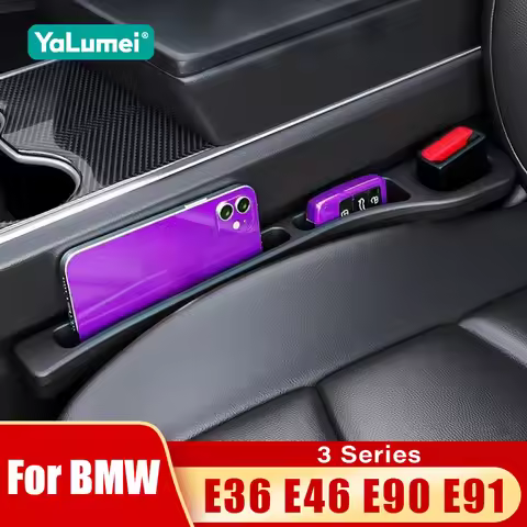 For BMW 3 Series E36 E46 M3 E90 E91 Sedan Touring 2PCS Universal Car Seat Leak Proof Strips Gap Side
