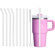 8 Pek Penyedut Minuman Gantian Lutsinar untuk Stanley 20 oz 14oz Tumbler, Penyedut Minuman Plastik B