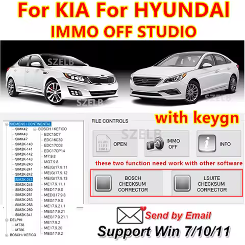 For KIA For HYUNDAI IMMO OFF STUDIO For KIA HYUNDAI IMMO OFF STUDIO for DELPHI-MT38-MT86 Fo BOSCH/KE