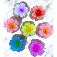 (12PCS) 8CM FLOWER SHOE HAIR CLIPS
