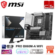 MSI PRO B860M-A WIFI M-ATX MOTHERBOARDDDR5 WIFI 7 LGA1851+COMBO ULTRA 5 &7 225/225F/235/265/265F