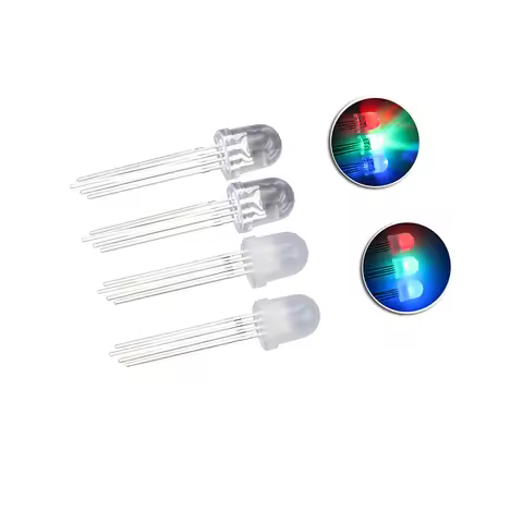 50pcs/lot 4pin 10mm RGB LED Emitting Diode Indicator Arduino Red Green Blue Multicolor Common Anode 
