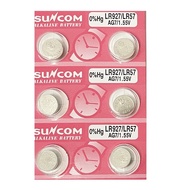 [SG] [6 Pieces] SUNCOM AG7 SR927SW LR927 395 Alkaline Button Battery