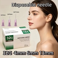 COD 10pcs 100pcs 32G 4mm Disposable Needle 6mm 13mm  beauty tool used for 1ml/3ml syringe