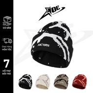 AOE STUDIO - High quality Y2K men's and women's beanie hat ARCTERYX knitted hat helps keep warm in w
