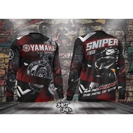 [In stock] 2023 design YAMAHA SNIPER Black Red Full Sublimation Longsleeve 3D printed long-sleeved m