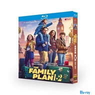[BRAND NEW SEALED] American Film The Family Plan‎ (2023) + The Family Plan 2‎ (2025) 2-Disc Blu-ray 