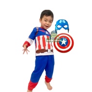 Captain America children's costume free mask with shield Captain America Shield