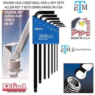 EKLIND USA 13607 BALL-HEX-L KEY SETS ALLEN KEY 7 KEYS (MM) MADE IN USA