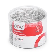 ลวดเสียบกระดาษเหลี่ยม 31มม. เง ONE 100731Z