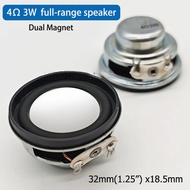 32mm 4Ohm 3W full-range speaker Dual magnetic horn for bluetooth speaker DIY speaker 1.25"(2pcs)