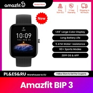 New Amazfit Bip 3 Smartwatch 1.69‘’ Screen 60 Sports Modes Blood-Oxygen Saturation Measurement Smart Watch For Android IOS Phone