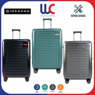 Giordano 20" 24” 28” AeroWave Contrast Zipper Front Opening with Expandable Travel Trolley Luggage G