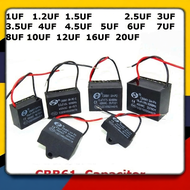 Fan Capasitor kapasitor kipas siling Motor Fan Capacitor CBB61 1/1.2/1.5/1.8/2uf 2.5/3uf 3.5uf 4uf 4