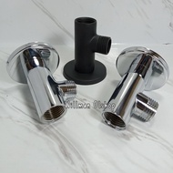 SHOWER ARM TEE WALL SHOWER BRASS PIPE CONNECTION WITHOUT DRILLING