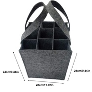 Wine Carrier Tote Felt 9 Bottle Wine Bags Reusable Wine Bag For Travel. Picnic Byob Portable Leakpro