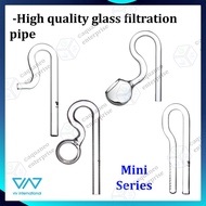 VIV Glassware Mini Jet Peony Spin Inflow Outflow 13mm | aquarium lily pipe glass pipe filter pipe gl