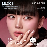 INTO YOU x M.Lan Panda ,,,,,、、 INTO YOU x M.Lan Panda 腮红 & 高光双色棒,双头多用配方,自然提亮光泽,奶油质地持久高光,修容,腮红和遮瑕