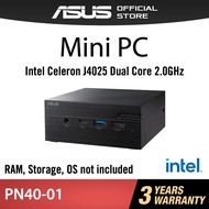 ASUS Mini PC PN40 with Intel® Celeron® Dual-Core CPU, DDR4 RAM support, dual storage, Wi-Fi and USB 