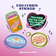 EXO Lyrics Stickers