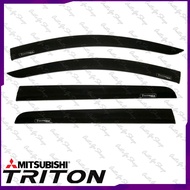 Mitsubishi Strada (Triton) 2015-2020 Black OEM Type Rain Guard Window Visor
