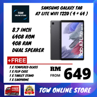 Samsung Galaxy Tab A7 Lite WiFi Only T220 / T225 [4GB RAM + 64GB ROM] (3GB + 32GB)- Original Samsung Malaysia