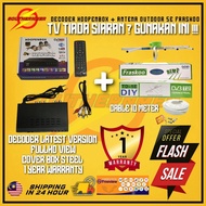 MYTV FULLSET HDOPENBOX FREEVIEW WITH ANTENA AREAL OUTDOOR DIGITAL TV MYFREEVIEW HD BOX DTB-T2 HD DTT