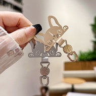 Cartoon Metal Gasket 360 Rotating Mobile Phone Charging Port Lanyard Clip Fixing Ultra-Thin Ga