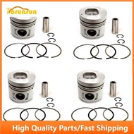 New 4 Sets STD Piston Kit With Ring 8-94169-765-0 Fit For Isuzu 4BC2 Engine 102MM