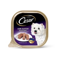 (พร้อมส่ง) อาหารสุนัขเปียก Cesar ซีซ่า ถาดสุนัข รสแกะ 100ก. กล่อง 24x100 กรัม