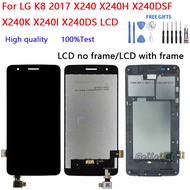 For LG K8 2017 X240 X240H X240DSF X240K X240I X240DS LCD Display Touch Screen Digitizer Glass Assemb