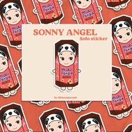 Sonny Angel fan art hello panda and yakult solo sticker