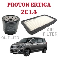 FILTER SET FOR PROTON ERTIGA ZE 1.4 ENGINE OIL FILTER AIR FILTER PENAPIS ANGIN MINYAK