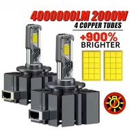 D1S D3S LED Car Headlight Bulb 2000W 4000000LM D2S LED CANbus D4S Car Lamps HID Xenon Upgrade Kits 1