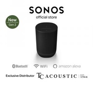 Sonos Move Gen 2 可攜式無線智能揚聲器黑色