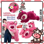 ⭐Moo Baby Anak Patung Lotso Besar Lotso Bear Patung Lotso Strawberry Bear Lotso Doll Plushie Lotso G