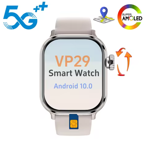 S10 Plus VP29 4G LTE Smartwatch With 2.29inch Amoled Rotary Camera GPS Whatsapp App Store Video Call